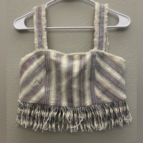 Alexis FRINGED VICHY SKIRT SET top is a small skirt is a medium🩵 - Picture 6 of 9